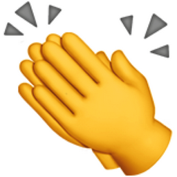 256x256 Clapping Hands Emoji U 1f44f