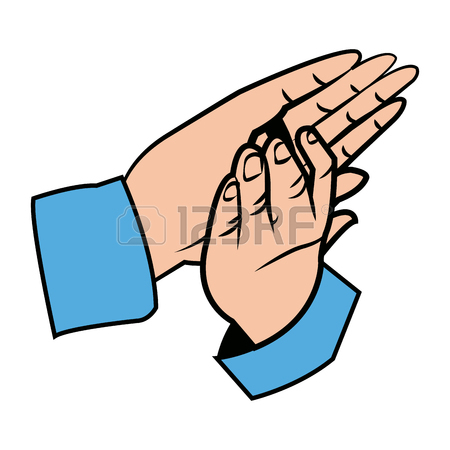 450x450 Hands Man Clapping Applause Gesture Vector Illustration Royalty