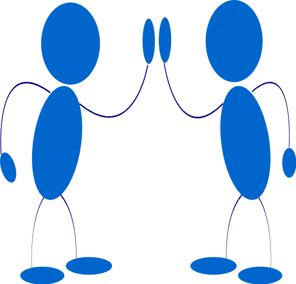 600x575 Two Man Clapping Clipart