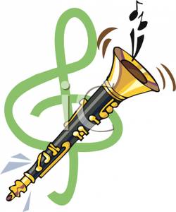 250x300 Treble Clef And A Clarinet
