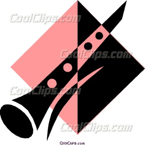 300x299 Clarinet Symbol Vector Clip Art