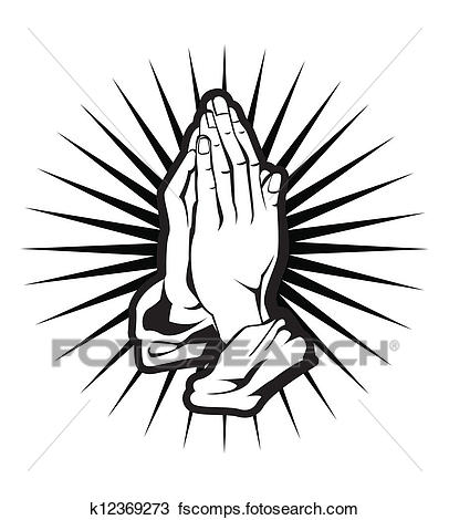 406x470 Clipart Of Spirituality Hand K12369273