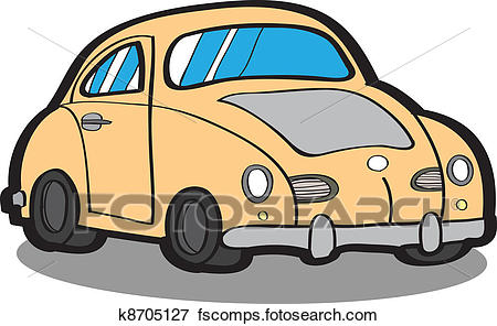 450x296 Clip Art Of Cartoon Car Vector K8705127