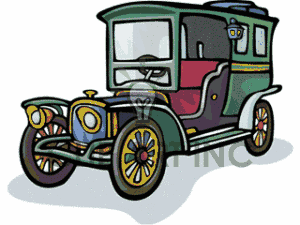 300x225 Antique Car Clipart