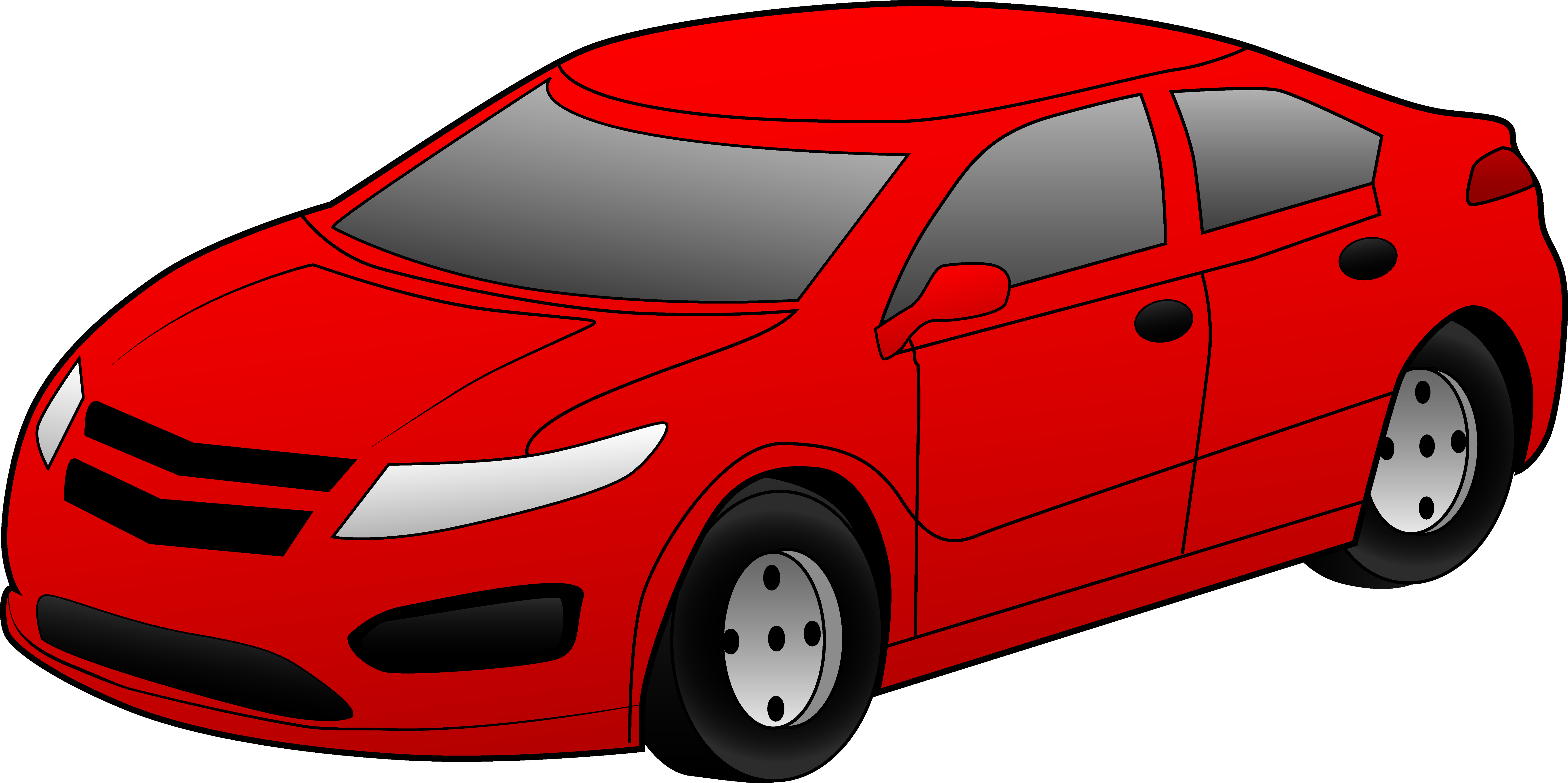 7018x3505 Car Clipart Free