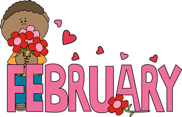 600x384 February Hearts Clip Art
