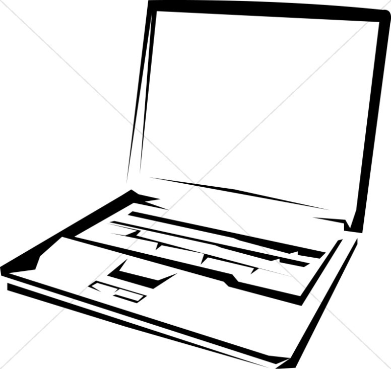 776x733 Laptop Clipart Black And White Letters Example