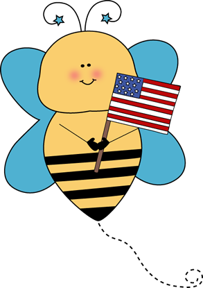 293x415 Bee Flag Holder Clip Art