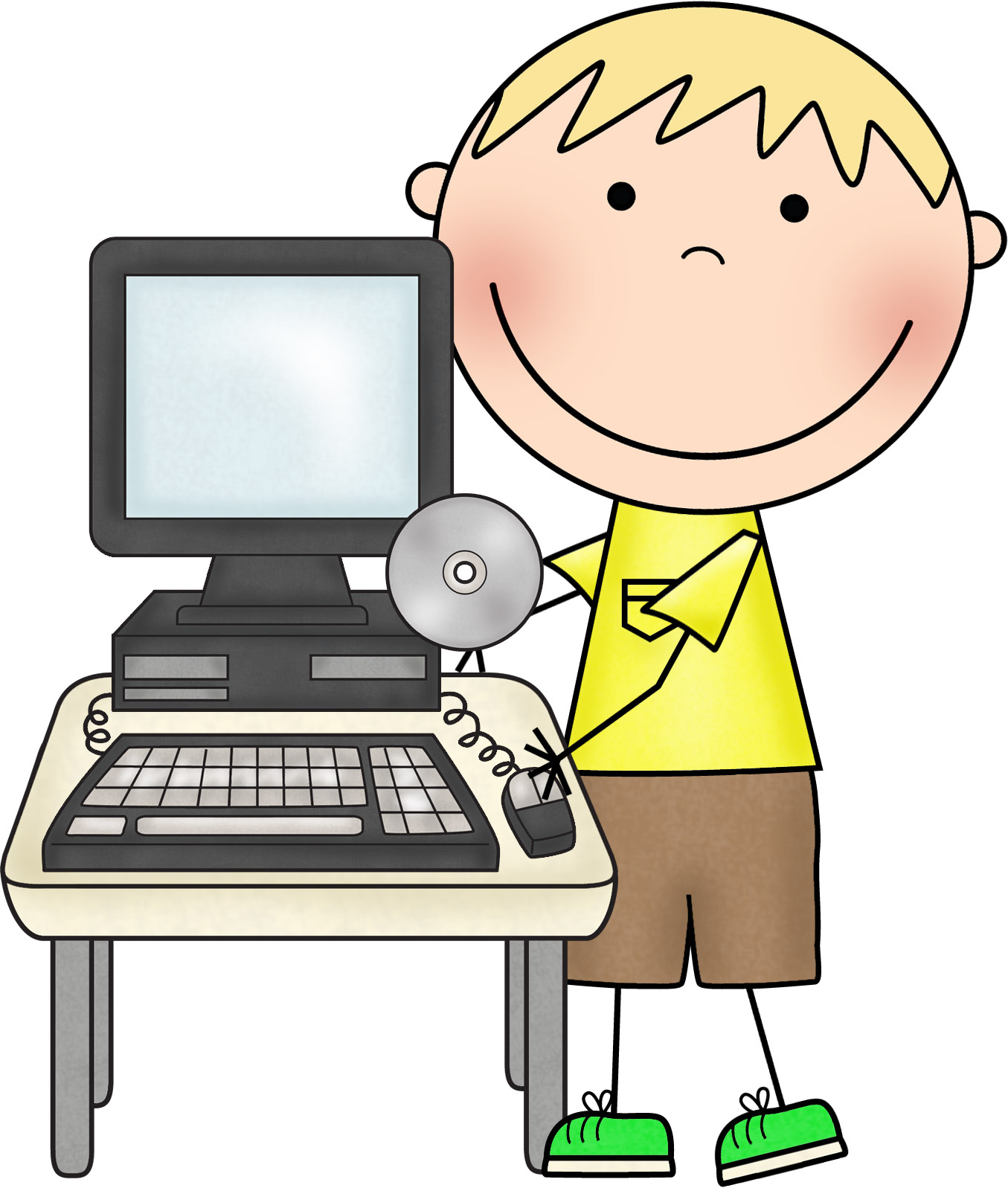 1355x1597 Computer Clipart Helper