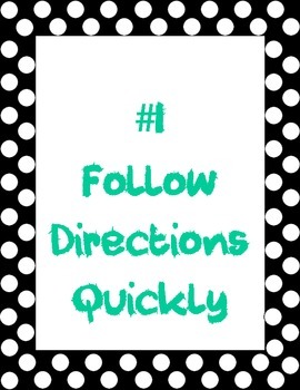 270x350 Classroom Rules Posters