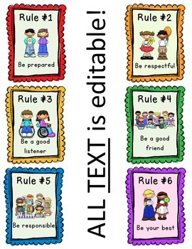 270x350 Classroom Rules Amp Whole Brain Teaching Rules Posters