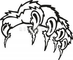 236x195 Mascot Clipart Image Of Animal Claws Tearing Ar39 Claw 01 Rq