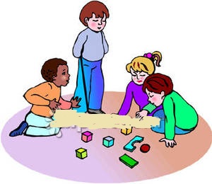 300x260 Kids Cleaning Up Toys Clipart