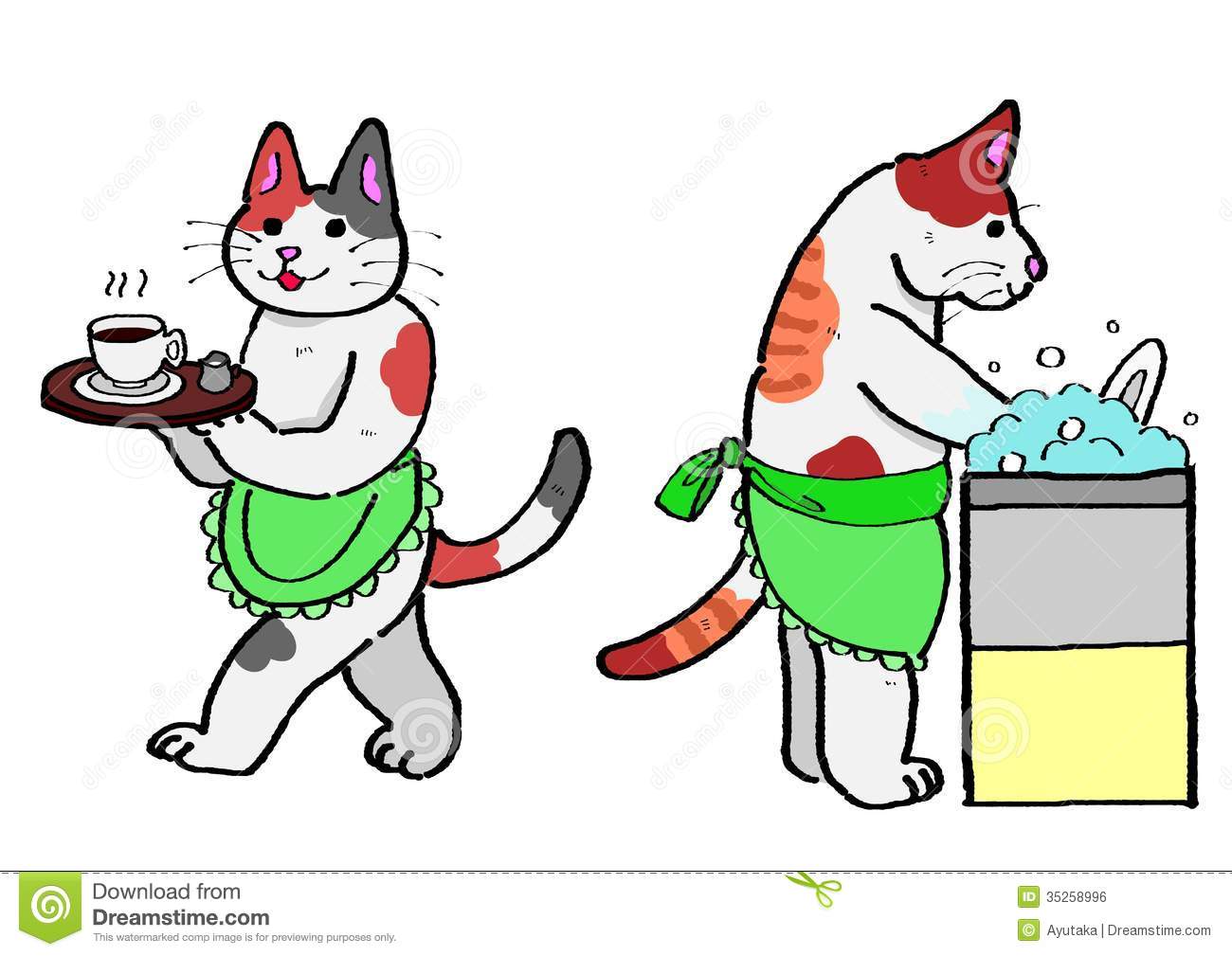 1300x1009 Washing Cat Clipart, Explore Pictures