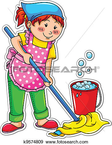 364x470 Boy Clipart Cleaning House