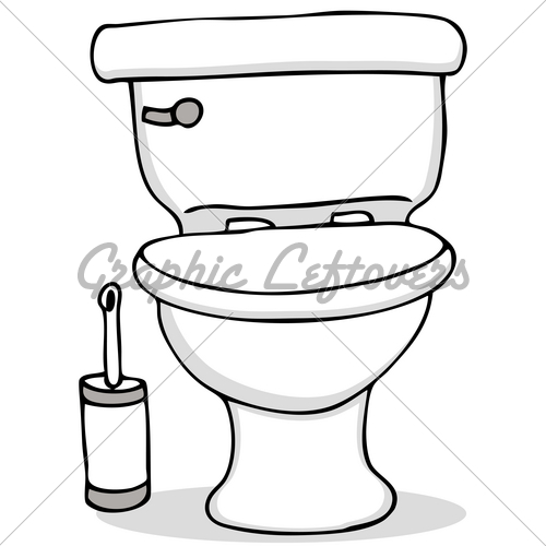 500x500 Drawn Toilet Clean Toilet