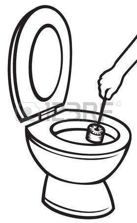 278x450 Brush Clipart Toilet Cleaning