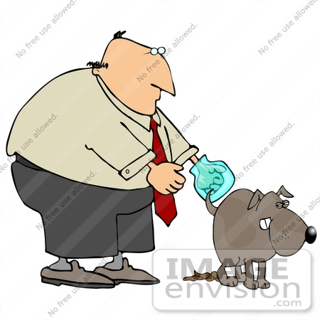 450x450 Clip Art Graphic Of A Balding Caucasian Businessman Waiting