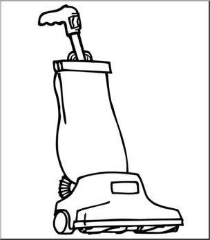 304x347 Clip Art Vacuum Cleaner Bampw I Abcteach
