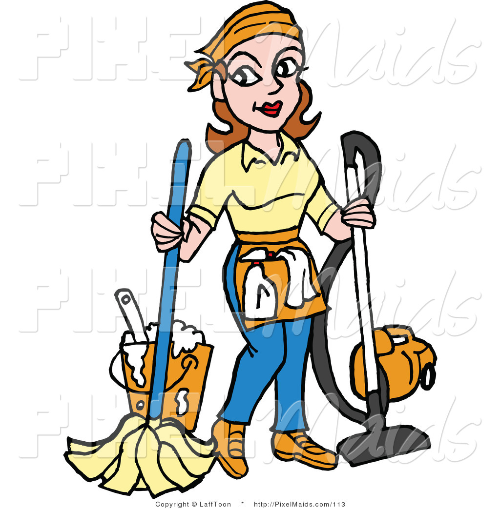 1024x1044 Pics Of Cartoon Maids Clipart Of A Housekeeper Mopping