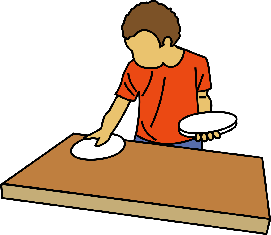 1146x997 Child Clipart Cleaning Table