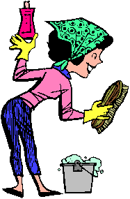 187x285 Cartoon Cleaning Lady Clipart