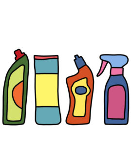 269x300 How To Doodle Cleaning Products