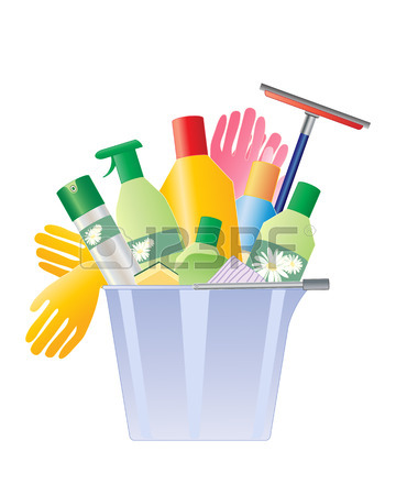 360x450 3,445 Household Cleaning Products Cliparts, Stock Vector