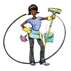 240x240 Cartoon Cleaning Lady Clipart