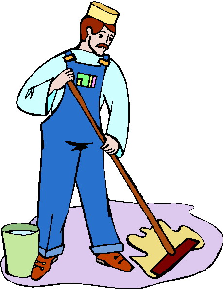 459x595 School Janitor Clipart