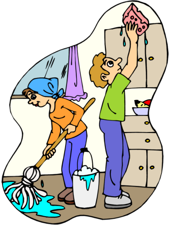 350x462 Bedroom Clean Up Clipart 1909033