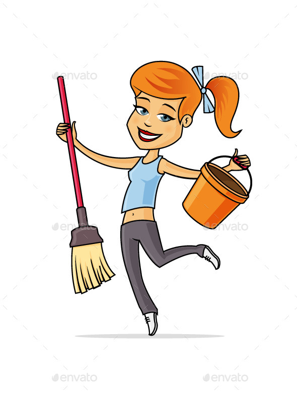 590x787 Cleaning Lady By Zoljo Graphicriver