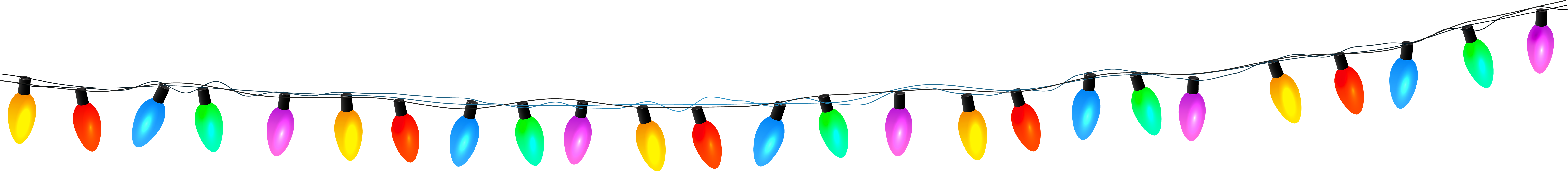 8000x988 Christmas Lights Transparent Png Clip Art Image Clipart