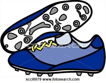 350x273 Softball Cleats Clipart