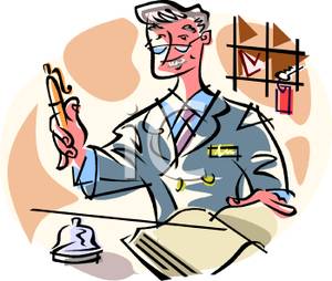 300x254 Clerk At A Hotel