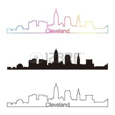 236x236 Cleveland Skyline Silhouette