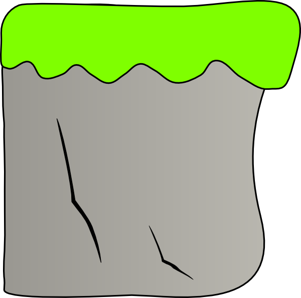 600x594 Cliff With Grass Clip Art