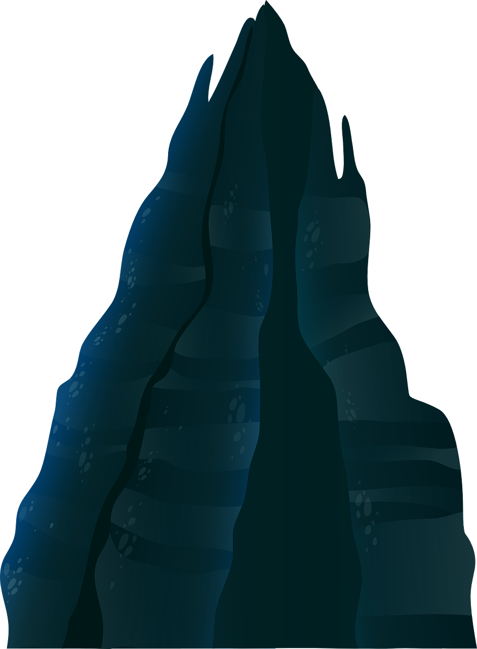 942x1280 Free Dark Mountain Clip Art