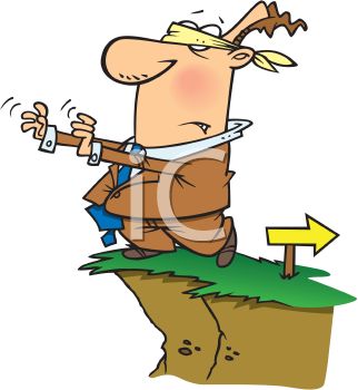 322x350 Cartoon For The Metaphor Blind Man's Bluff