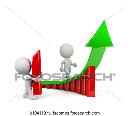 450x402 Clip Art Of 3d Man Climbing Mountain K12282422