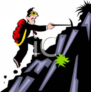 298x300 Business Man Climbing A Mountain