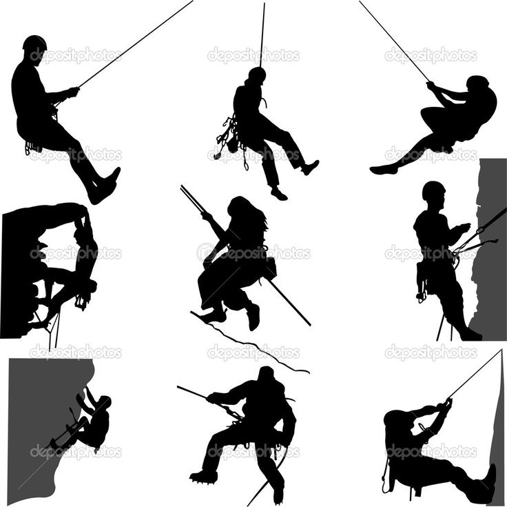 Climber Silhouettes