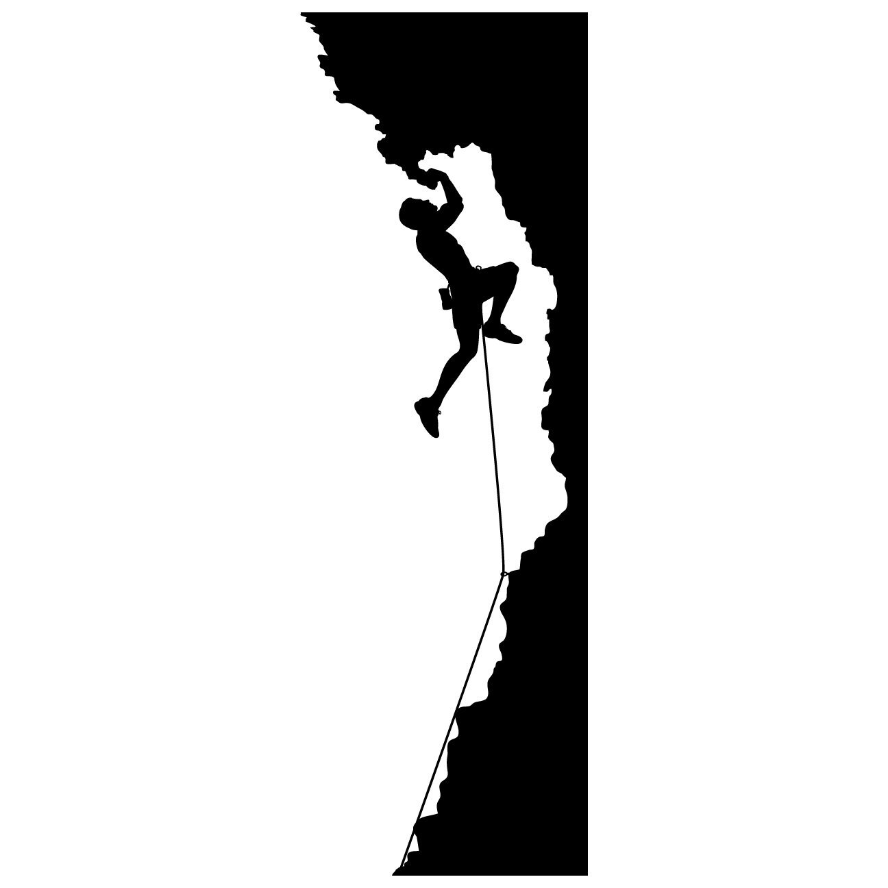 1296x1296 Rock Climbing Mountain Climbing Silhouette Free Clipart Images