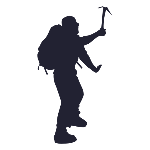 512x512 Climbing Mountain Silhouette 1