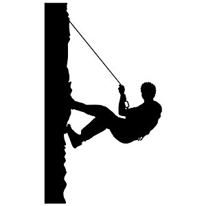 300x300 Rock Climbing Wall Decal Sticker 18