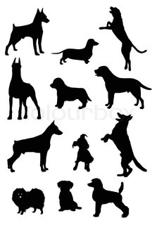 223x320 Dogs Collection Silhouettes