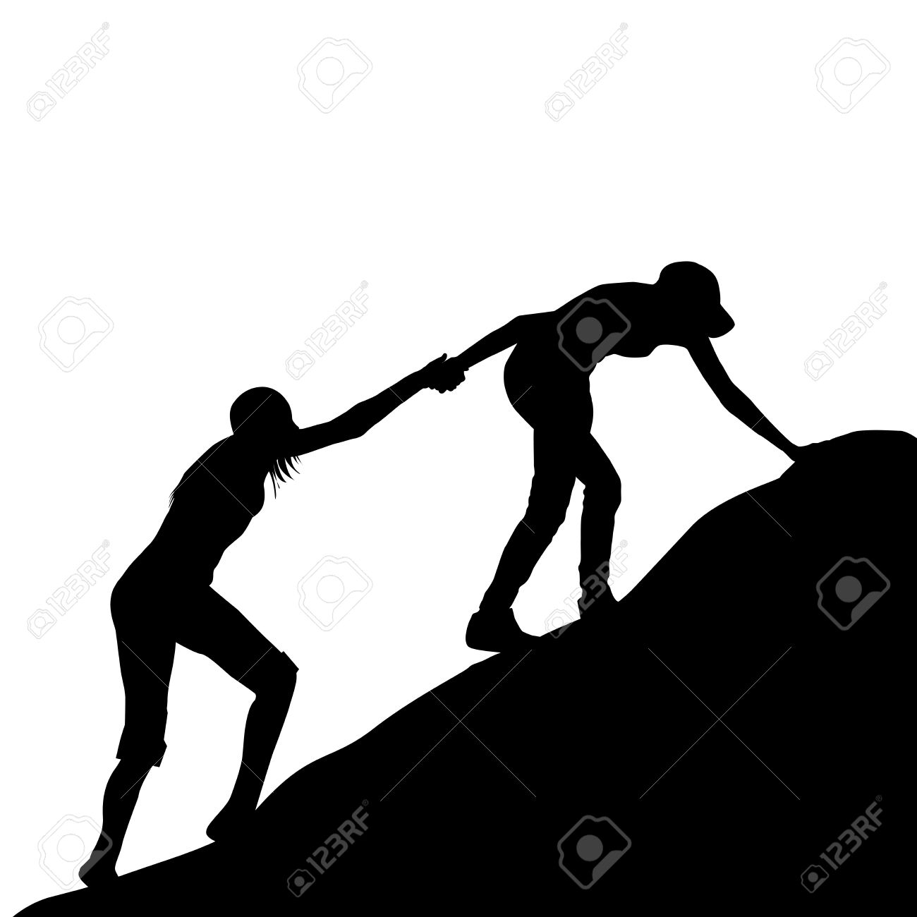 1300x1300 Free Clipart Images Silhouette Helping Someone Up