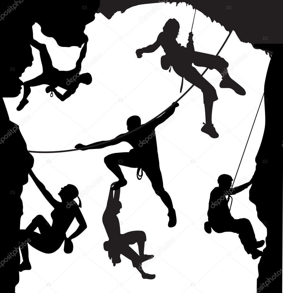 989x1023 Rock Climbing Stock Vectors, Royalty Free Rock Climbing