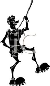 175x300 Silhouette Of A Man Rock Climbing