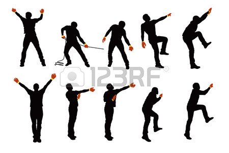 450x300 Trekking Male Silhouette Royalty Free Cliparts, Vectors, And Stock